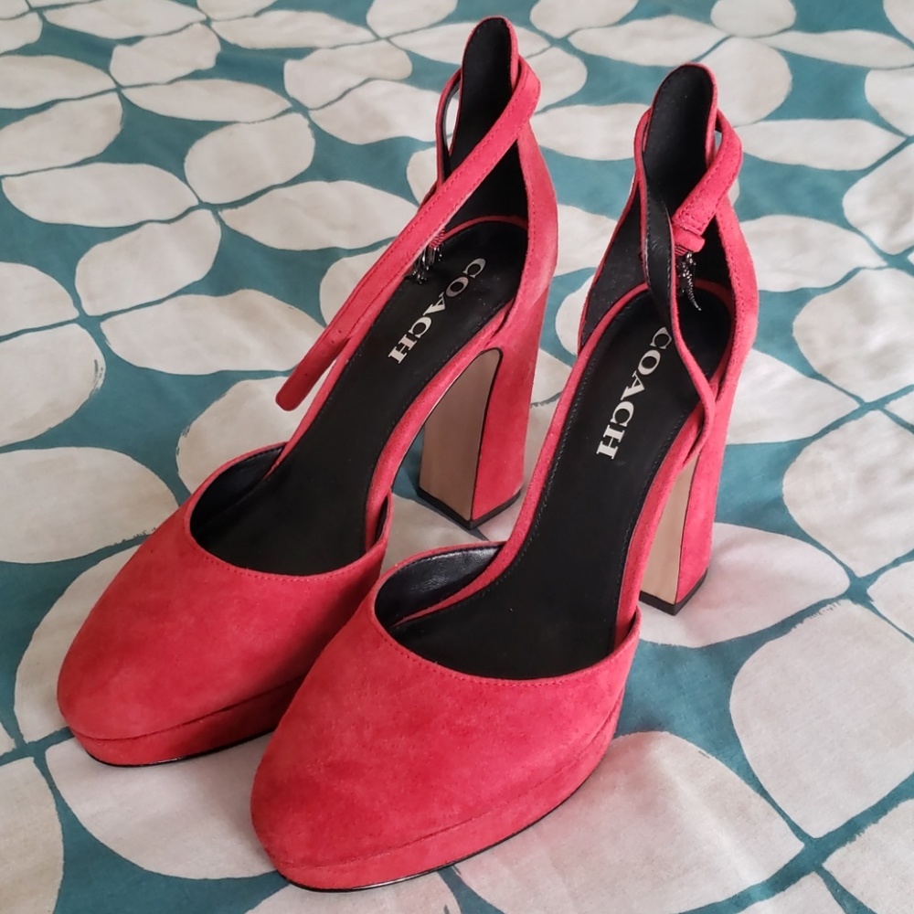 Coach platform heels